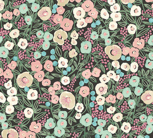 Flora Ditsy Pink Garden Wallpaper by ohpopsi