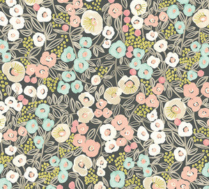 Flora Peach Garden Wallpaper by ohpopsi