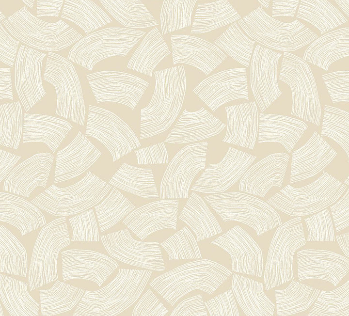 Elements Neutral Scribbled Arches Wallpaper by ohpopsi Glasshouse Covers about 54.2 square feet 19.7-in by 33-ft long roll Unpasted 13.8 - Fabric Carolina -