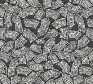 Elements Black Scribbled Arches Wallpaper by ohpopsi