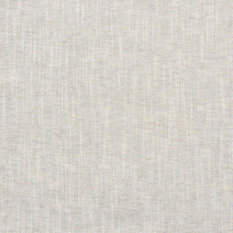 Gladstone # 620 Platinum by Maxwell Designer Fabric Stripes & Checks Ii 57% COTTON/43% POLYESTER INDIA H-0.75" 55" - Swanky Fabrics -