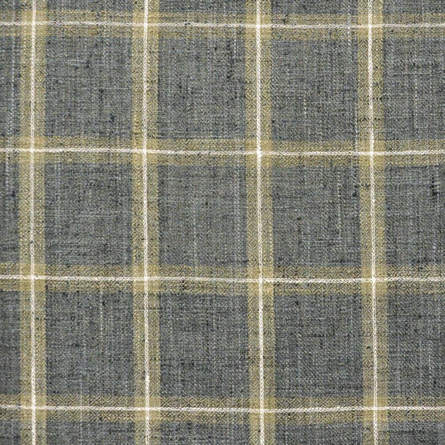 Gridiron # 643 Night by Maxwell Fabric Stripes & Checks Ii 100% POLYESTER INDIA V-4"H-3.37" 54" - Fabric Carolina -