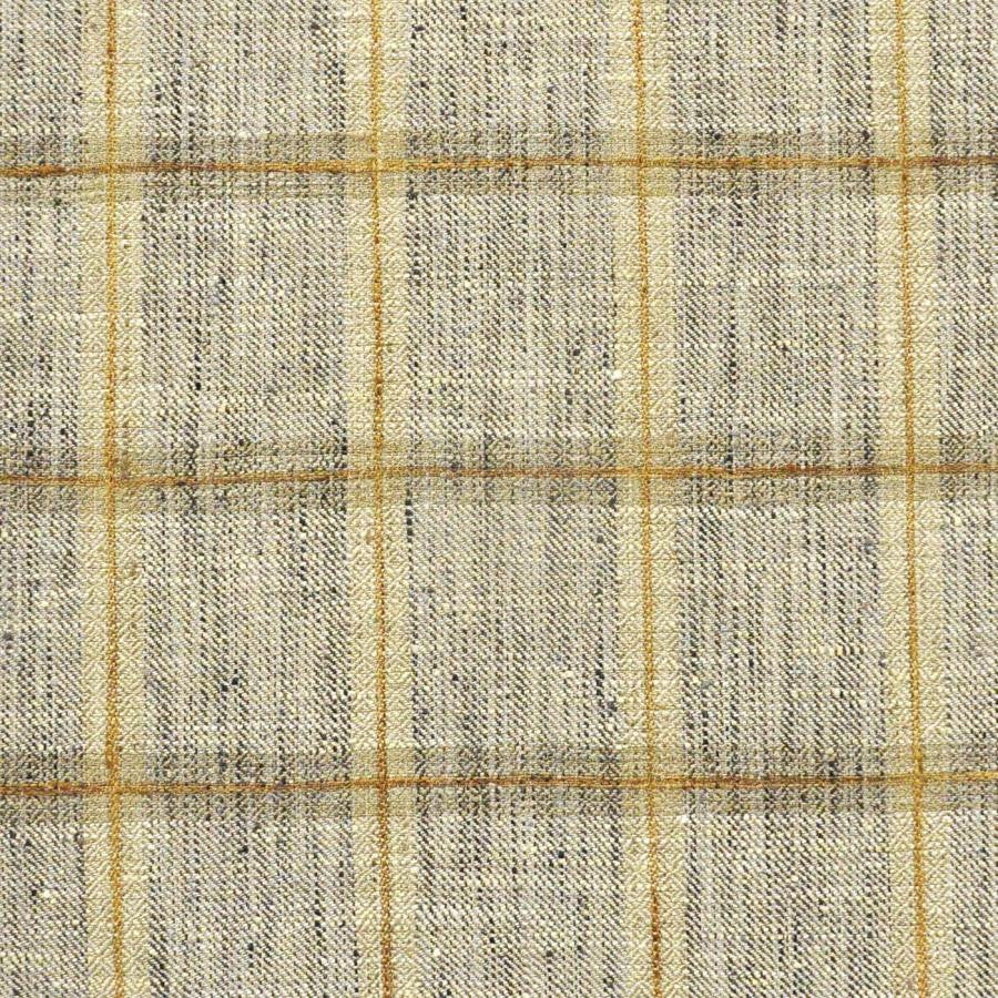 Gridiron # 647 Graphite by Maxwell Fabric Stripes & Checks Ii 100% POLYESTER INDIA V-4"H-3.37" 54" - Fabric Carolina -