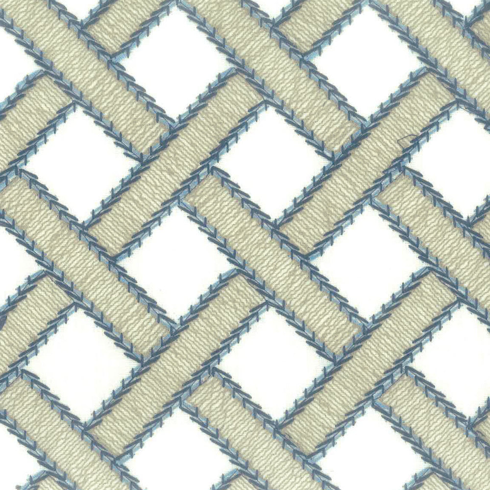 Gibbs 2 Ink by Stout Fabric COLOR MY WINDOW BREEZE/INK 64%POL 28%SVI 8%COT INDIA FLAME RETARDANT-N.F.P.A. 701 SMALL SCALE Horizontal: 3 and Vertical: 3.125 55 in - Fabric Carolina -