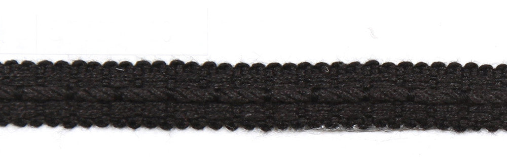Le Lin Braid 1/2" Black by Europatex Fabric Le Lin Collection 63% Linen, 37% Rayon China Horizontal: N/A and Vertical: N/A 1/2" - Fabric Carolina -