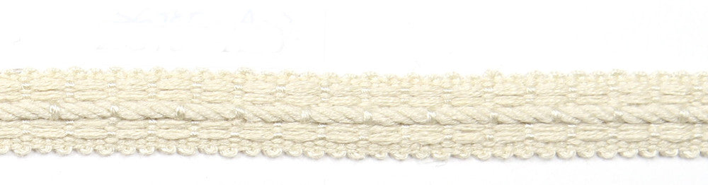 Le Lin Braid 1/2" Bone by Europatex Fabric Le Lin Collection 63% Linen, 37% Rayon China Horizontal: N/A and Vertical: N/A 1/2" - Fabric Carolina -
