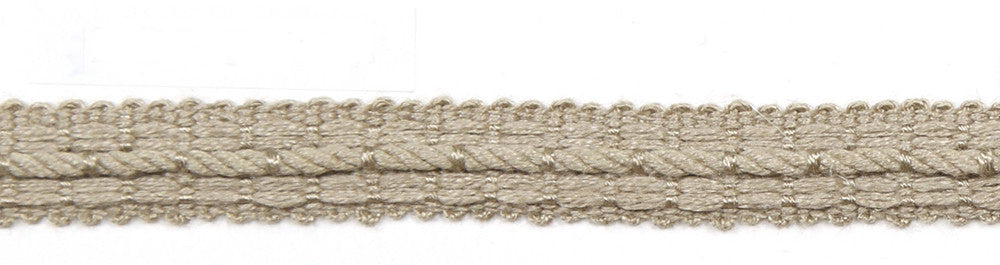 Le Lin Braid 1/2" Haze by Europatex Fabric Le Lin Collection 63% Linen, 37% Rayon China Horizontal: N/A and Vertical: N/A 1/2" - Fabric Carolina -