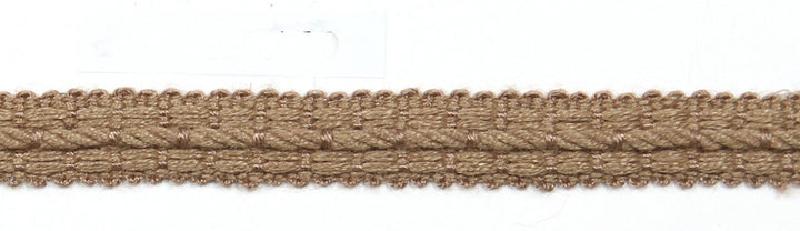 Le Lin Braid 1/2" Mocha by Europatex Fabric Le Lin Collection 63% Linen, 37% Rayon China Horizontal: N/A and Vertical: N/A 1/2" - Fabric Carolina -