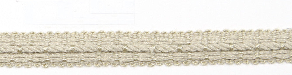 Le Lin Braid 1/2" Moonlight by Europatex Fabric Le Lin Collection 63% Linen, 37% Rayon China Horizontal: N/A and Vertical: N/A 1/2" - Fabric Carolina -