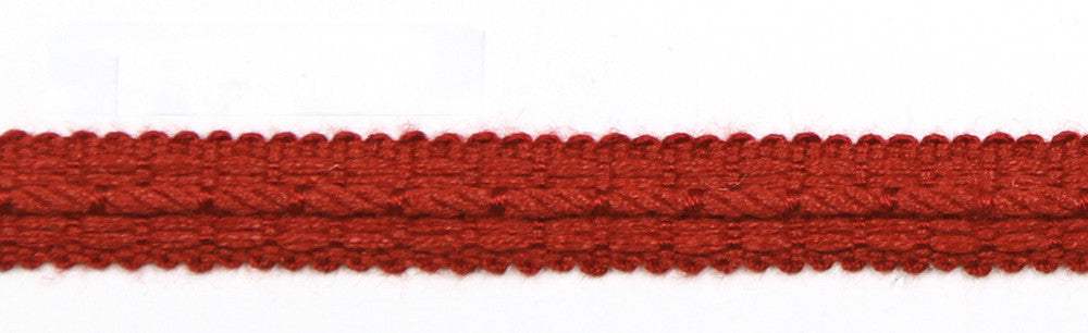 Le Lin Braid 1/2" Rouge by Europatex Fabric Le Lin Collection 63% Linen, 37% Rayon China Horizontal: N/A and Vertical: N/A 1/2" - Fabric Carolina -