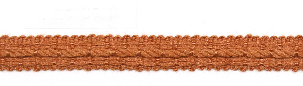 Le Lin Braid 1/2" Rust by Europatex Fabric Le Lin Collection 63% Linen, 37% Rayon China Horizontal: N/A and Vertical: N/A 1/2" - Fabric Carolina -