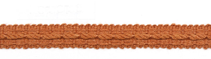 Le Lin Braid 1/2" Rust by Europatex Fabric Le Lin Collection 63% Linen, 37% Rayon China Horizontal: N/A and Vertical: N/A 1/2" - Fabric Carolina -