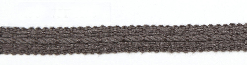 Le Lin Braid 1/2" Steel by Europatex Fabric Le Lin Collection 63% Linen, 37% Rayon China Horizontal: N/A and Vertical: N/A 1/2" - Fabric Carolina -