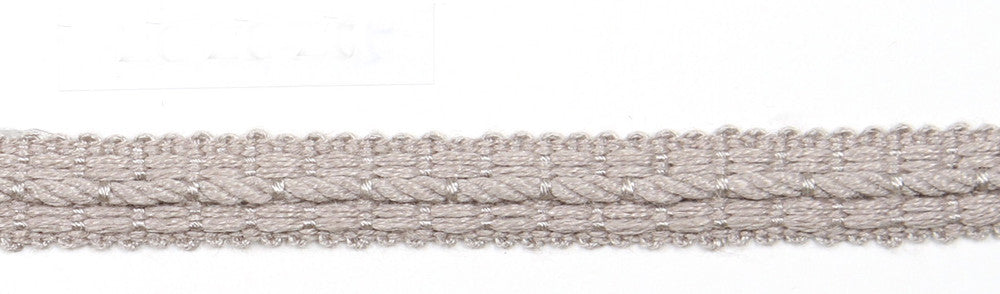 Le Lin Braid 1/2" Stone by Europatex Fabric Le Lin Collection 63% Linen, 37% Rayon China Horizontal: N/A and Vertical: N/A 1/2" - Fabric Carolina -