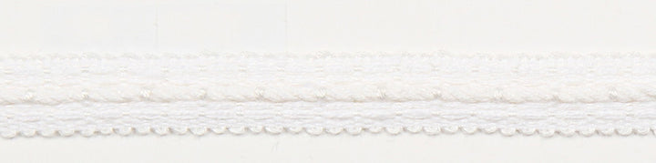Le Lin Braid 1/2" White by Europatex Fabric Le Lin Collection 63% Linen, 37% Rayon China Horizontal: N/A and Vertical: N/A 1/2" - Fabric Carolina -