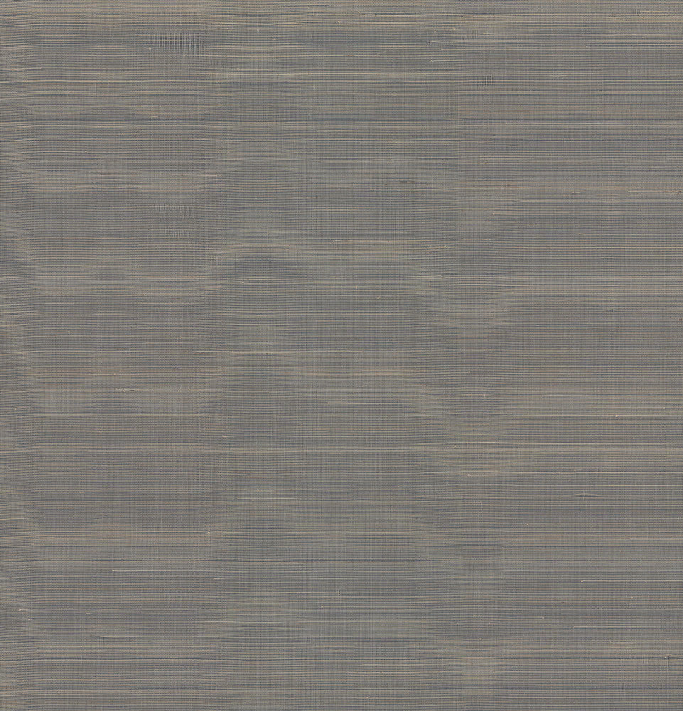 Abaca Weave Charcoal Wallpaper by Ronald Redding Grasscloth & Natural Resource Covers about 72 square feet 36-in by 24-ft long roll Unpasted 0 - Fabric Carolina -