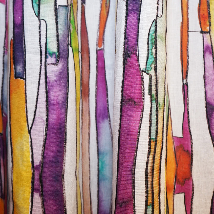 Glasswork 56Sj101 by JF Fabric JF Studio 100% Linen India Horizontal: 25.875 and Vertical: 31 54 - Fabric Carolina -