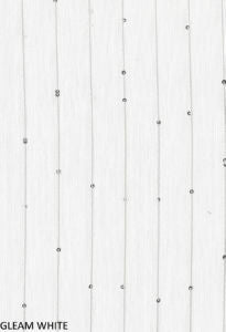 Gleam White by Norbar Fabric SHEER PASSION 91% POLYESTER 9% COTTON TURKEY 1"V 120 - Fabric Carolina -