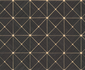 Dazzling Diamond Sisal Grasscloth Gold Wallpaper by York Wallcoverings