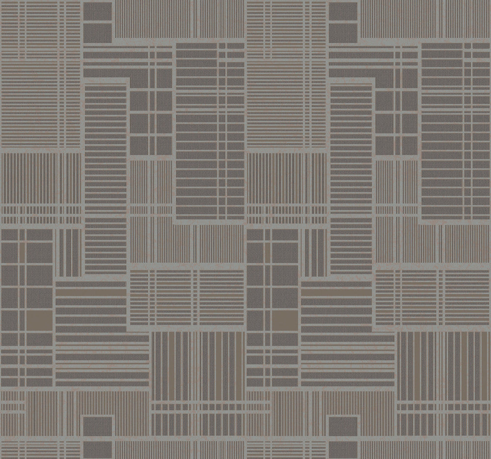 Remodel Charcoal Wallpaper by York Wallcoverings Geometric Resource Library Covers about 60.8 square feet 27-in by 27-ft long roll Prepasted 25.25 - Fabric Carolina -