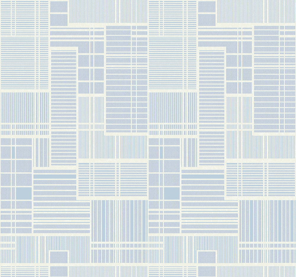 Remodel Blue Wallpaper by York Wallcoverings Geometric Resource Library Covers about 60.8 square feet 27-in by 27-ft long roll Prepasted 25.25 - Fabric Carolina -