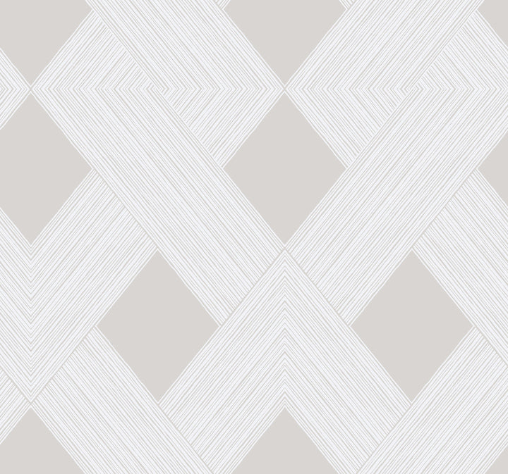 Beveled Edge Beige Wallpaper by York Wallcoverings Geometric Resource Library Covers about 60.8 square feet 27-in by 27-ft long roll Prepasted 25.25 - Fabric Carolina -