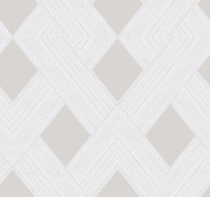 Beveled Edge Beige Wallpaper by York Wallcoverings
