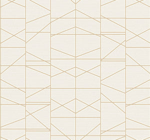 Modern Perspective Gold Wallpaper by York Wallcoverings
