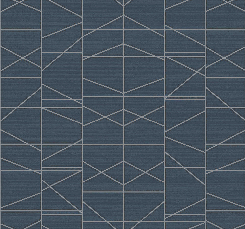 Modern Perspective Silver Wallpaper by York Wallcoverings Geometric Resource Library Covers about 60.8 square feet 27-in by 27-ft long roll Prepasted 25.25 - Fabric Carolina -