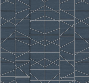 Modern Perspective Silver Wallpaper by York Wallcoverings