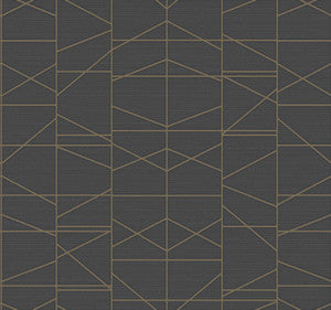 Modern Perspective Gold Wallpaper by Inspired by Color