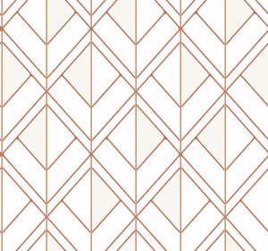 Diamond Shadow Orange Wallpaper by York Wallcoverings