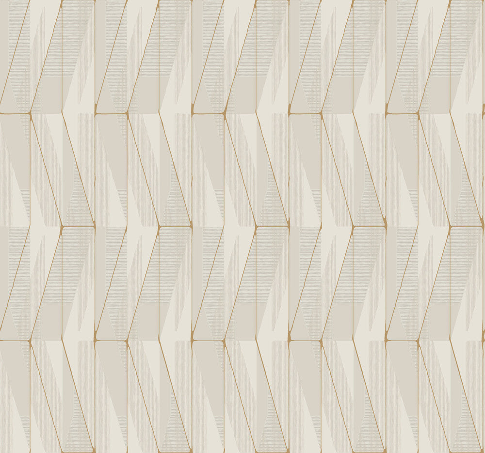 On an Angle Grey Wallpaper by York Wallcoverings Geometric Resource Library Covers about 60.8 square feet 27-in by 27-ft long roll Prepasted 25.25 - Fabric Carolina -