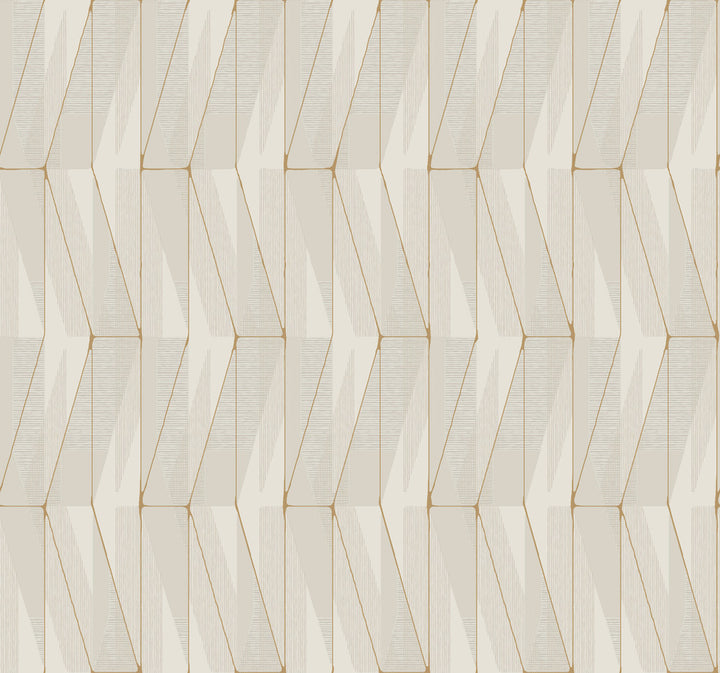 On an Angle Grey Wallpaper by York Wallcoverings Geometric Resource Library Covers about 60.8 square feet 27-in by 27-ft long roll Prepasted 25.25 - Fabric Carolina -