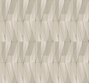 On an Angle Beige Wallpaper by York Wallcoverings