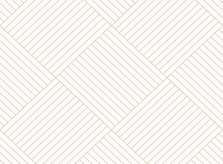 Twisted Tailor Gold Wallpaper by York Wallcoverings Geometric Resource Library Covers about 60.8 square feet 27-in by 27-ft long roll Prepasted 25.25 - Fabric Carolina -