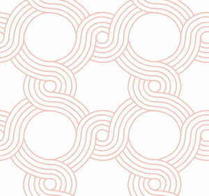 The Twist Pink Wallpaper by York Wallcoverings