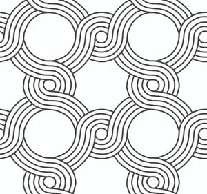 The Twist Black Wallpaper by York Wallcoverings