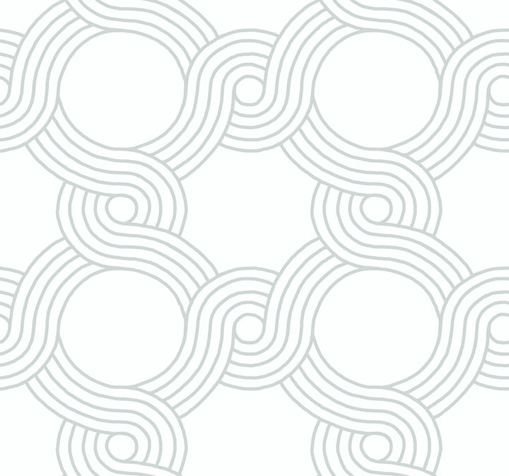 The Twist Grey Wallpaper by York Wallcoverings Geometric Resource Library Covers about 60.8 square feet 27-in by 27-ft long roll Prepasted 25.25 - Fabric Carolina -