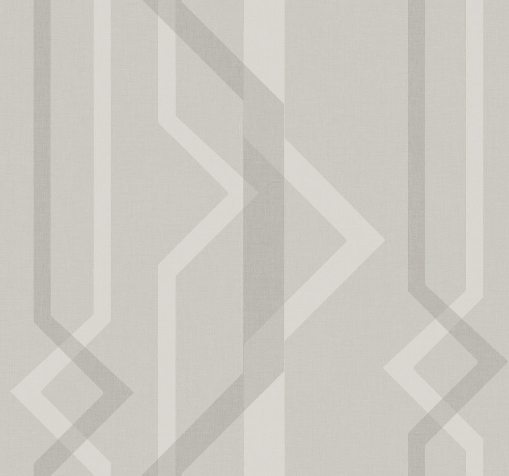Shape Shifter Grey Wallpaper by York Wallcoverings Geometric Resource Library Covers about 60.8 square feet 27-in by 27-ft long roll Prepasted 25.25 - Fabric Carolina -