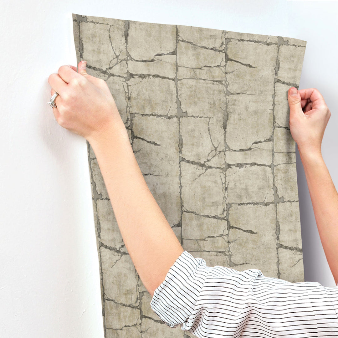 Mojave Taupe Wallpaper by York Wallcoverings Designer