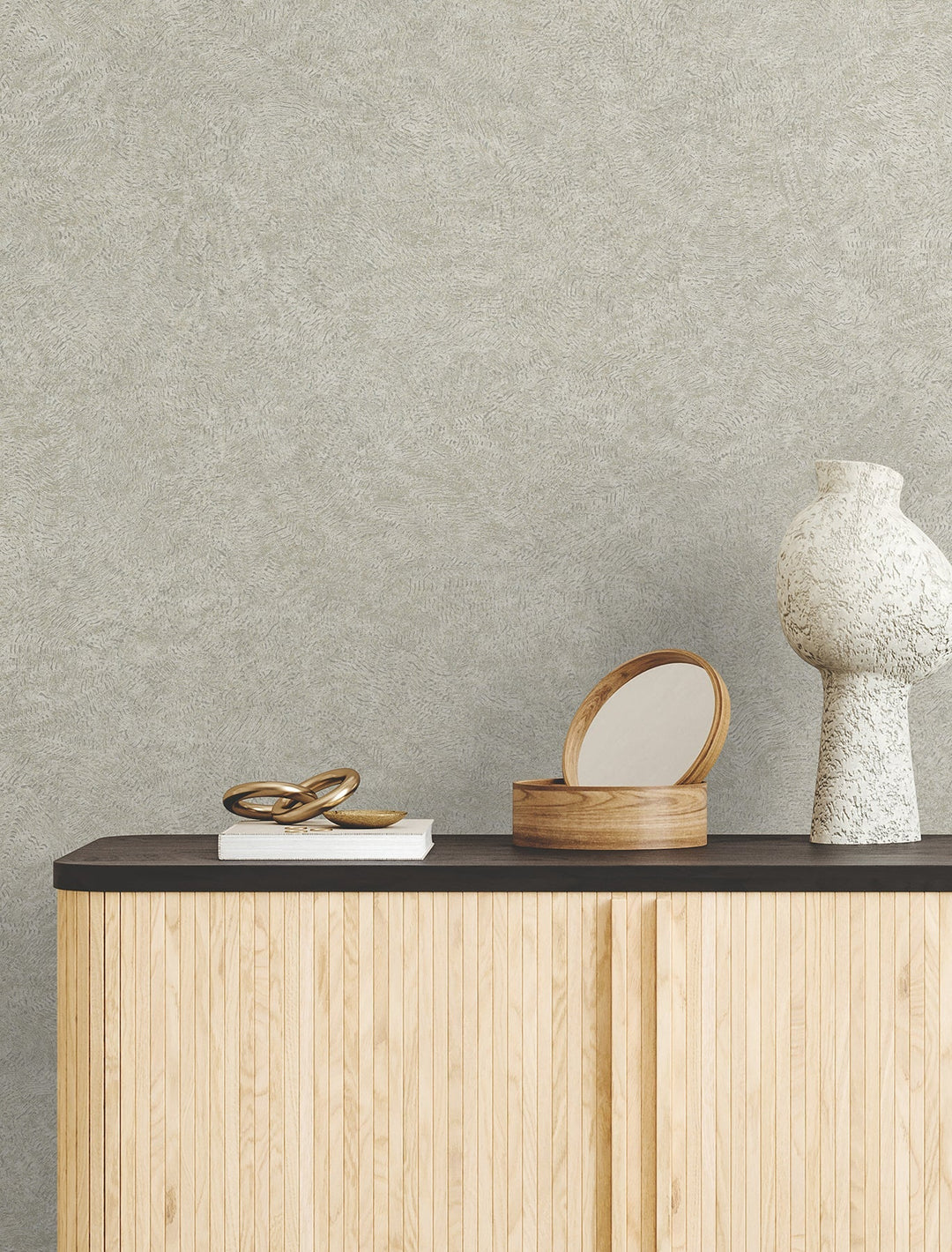 Impression Grey Wallpaper by York Wallcoverings Designer