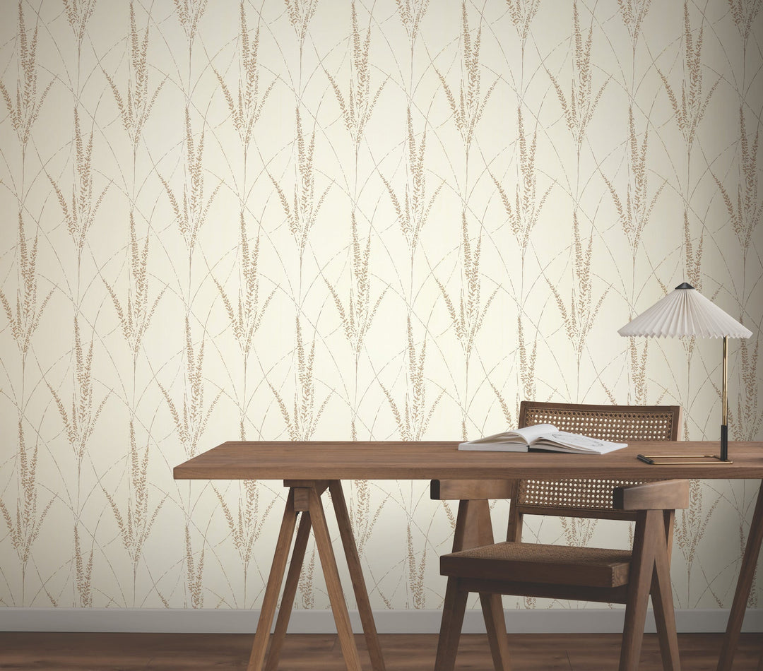 Graceful Willow Cotton Wallpaper by York Wallcoverings Designer
