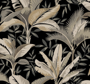 Summerhouse Midnight Wallpaper by York Wallcoverings