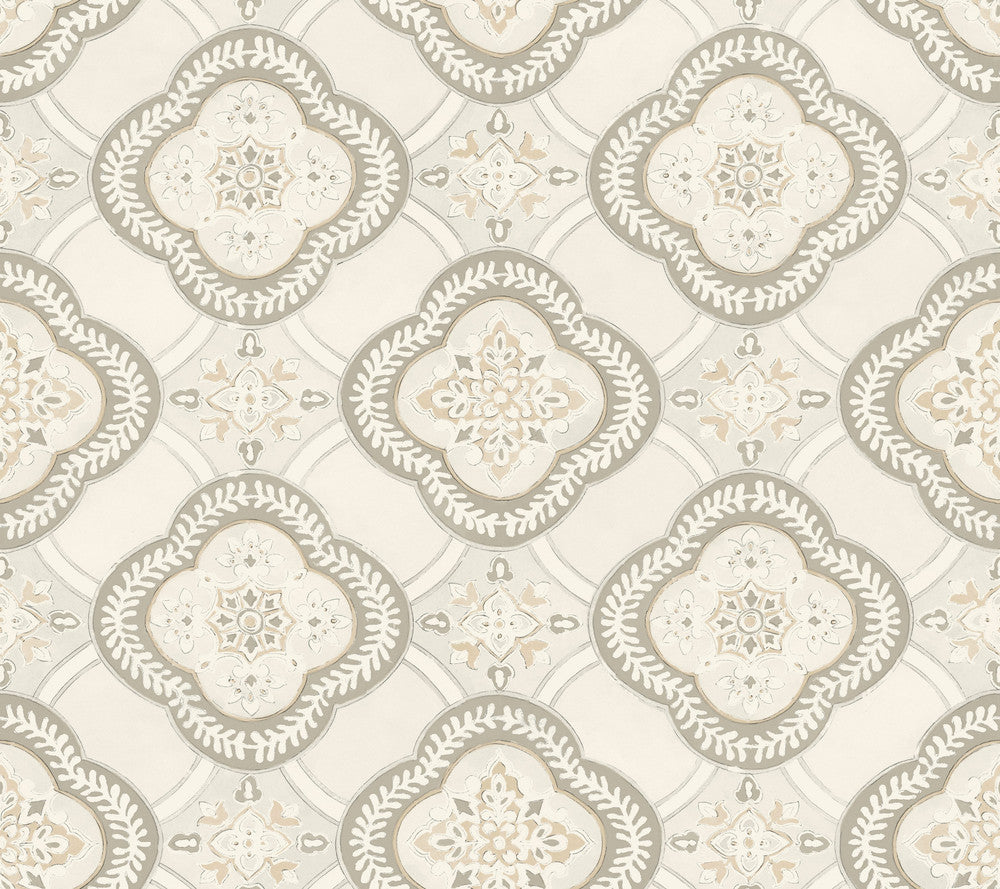 Garden Trellis Hazel Wallpaper by York Wallcoverings Greenhouse Covers about 60.8 square feet 27-in by 27-ft long roll Prepasted 24 - Fabric Carolina -