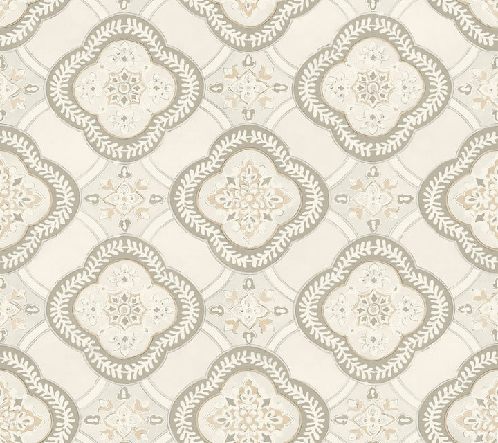 Garden Trellis Hazel Wallpaper by York Wallcoverings Greenhouse Covers about 60.8 square feet 27-in by 27-ft long roll Prepasted 24 - Fabric Carolina -