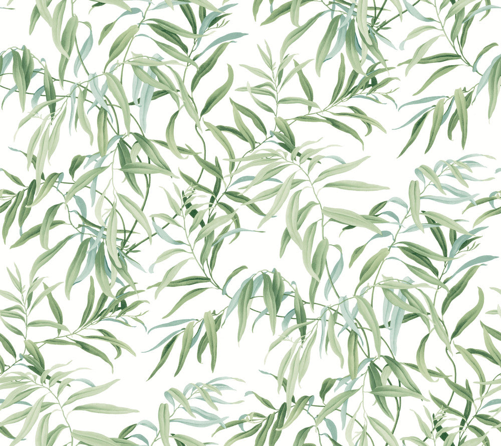 Willow Grove Forest Wallpaper by York Wallcoverings Earthy Tones Covers about 60.8 square feet 27-in by 27-ft long roll Prepasted 24 - Fabric Carolina -