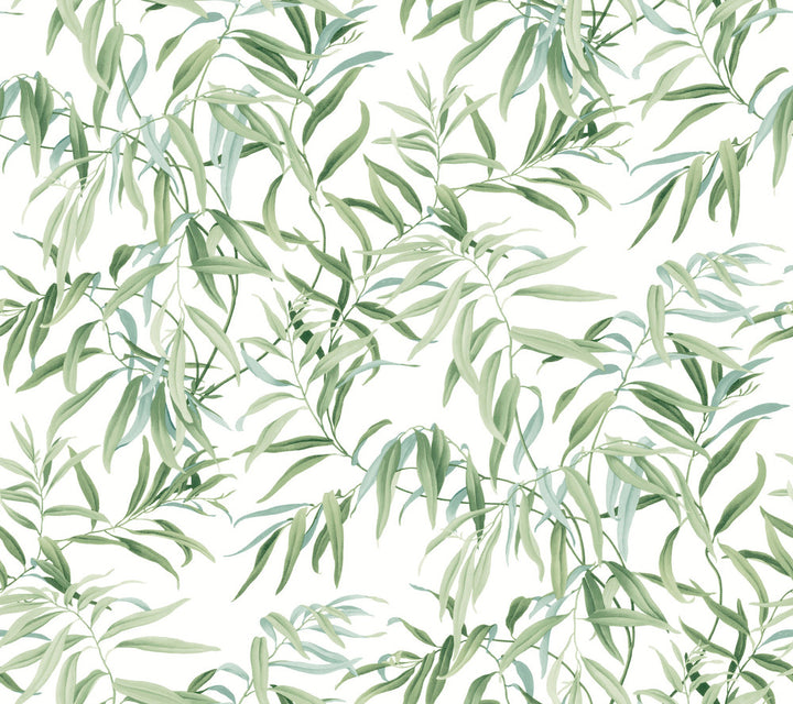 Willow Grove Forest Wallpaper by York Wallcoverings Earthy Tones Covers about 60.8 square feet 27-in by 27-ft long roll Prepasted 24 - Fabric Carolina -