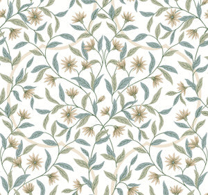Eucalyptus Jasmine Wallpaper by York Wallcoverings