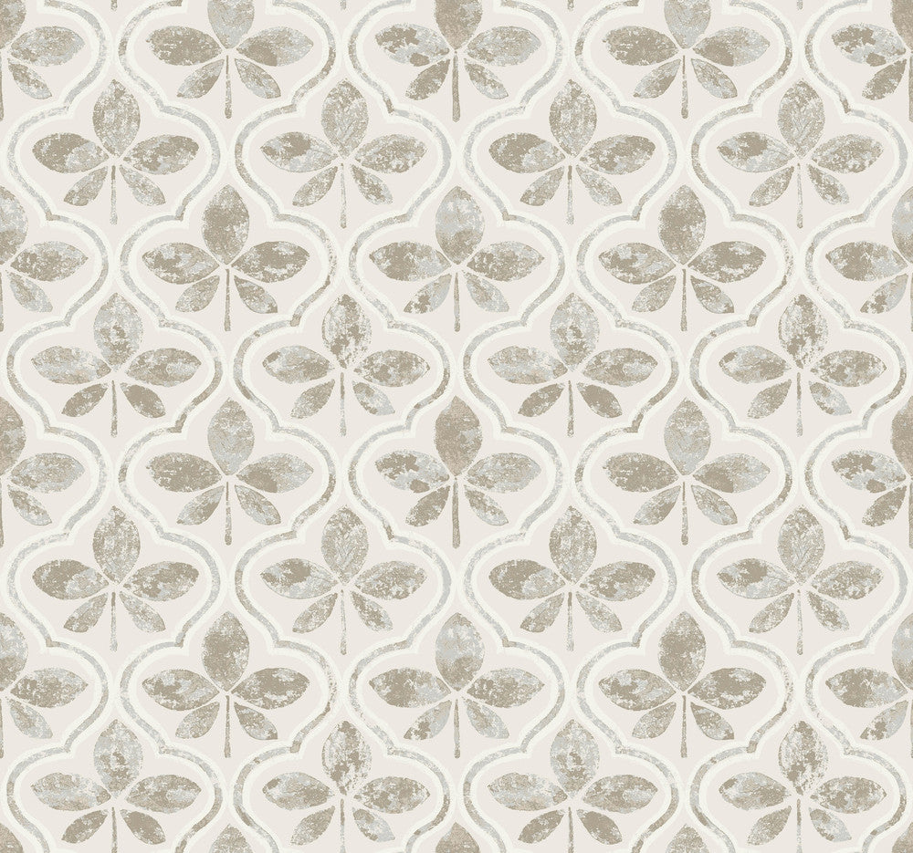 Sevilla Grey Wallpaper by York Wallcoverings Greenhouse Covers about 60.8 square feet 27-in by 27-ft long roll Prepasted 25.25 - Fabric Carolina -